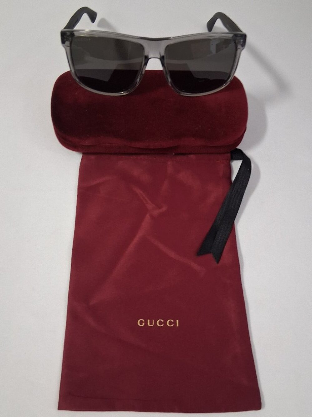 Gucci GG0010S 004 Sunglasses – Black/Grey – Size 58-16-145